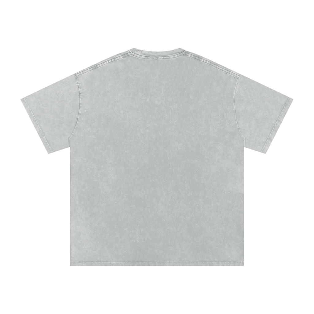 Be Not Afraid Snow Washed Oversized Cotton Angel T-Shirt